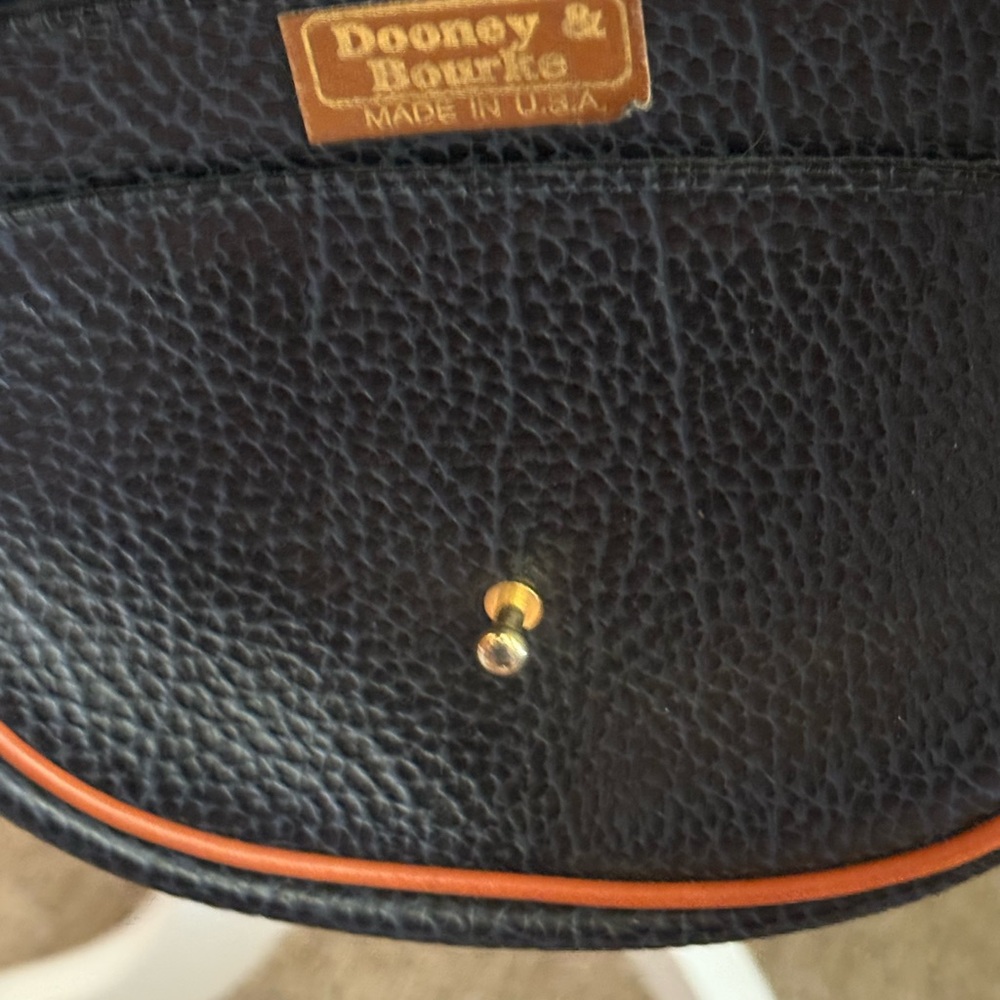 Dooney & Bourke Black and Brown Leather Crossbody Bag - Picture 3 of 6